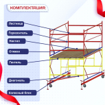 Вышка-тура  ВСП 2.0х2.0, Н-2.8м - stroymarket66.ru - Ростов-на-Дону