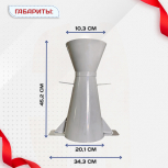 Конус КА (Абрамса) с воронкой для определения подвижности бетонной смеси по ГОСТ 10181 (х/к) - stroymarket66.ru - Ростов-на-Дону