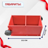 Форма кубическая для проверки бетона 2ФК 100, окрашенная двухгнездовая - stroymarket66.ru - Ростов-на-Дону