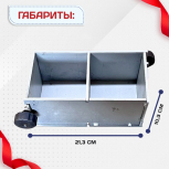 Форма кубическая для проверки бетона 2ФК 100, оцинкованная двухгнездовая - stroymarket66.ru - Ростов-на-Дону