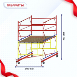 Вышка-тура  ВСП 2.0х2.0, Н-2.8м - stroymarket66.ru - Ростов-на-Дону